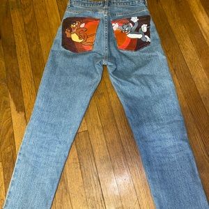 Never worn. Medium/light wash jeans
